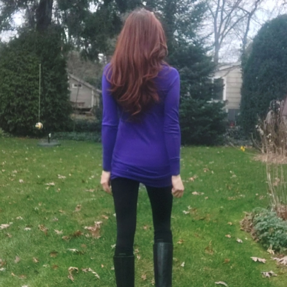 Designer Theory Marino Wool Long Turtleneck Sweater